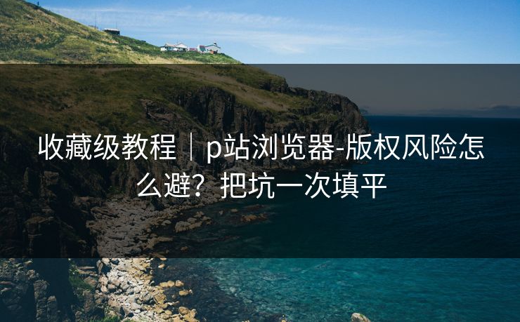 收藏级教程｜p站浏览器-版权风险怎么避？把坑一次填平